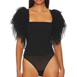 Free People x Intimately Kill The Light Bodysuit in Black size XS - NWOT